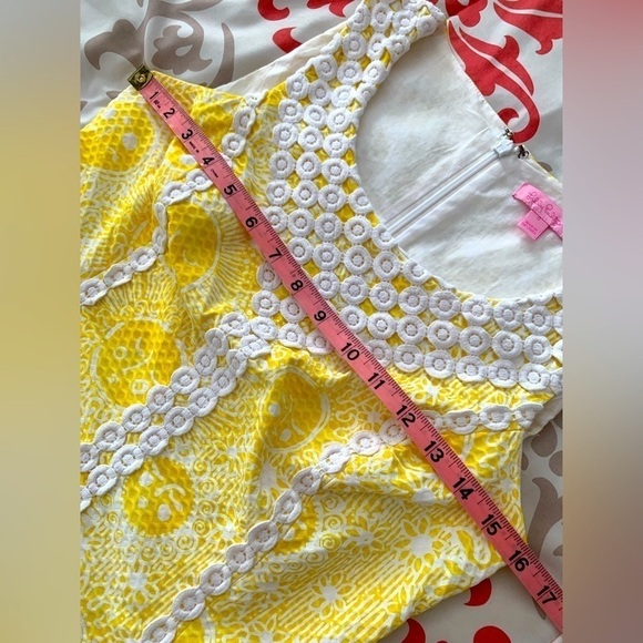 Lilly Pullitzer McFarlane Shift Dress Sunglow Yellow Style 84125 - Picture 10 of 15